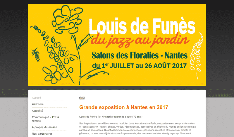 Le site du Musée de Louis, le musée dédié à Louis de Funès au Cellier